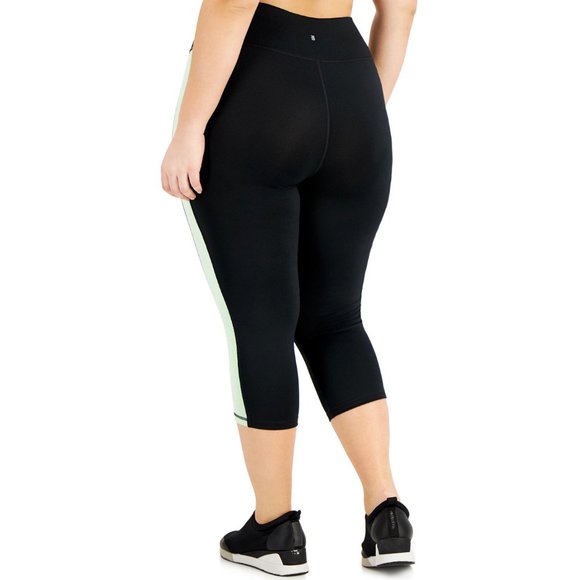ID Ideology Women Colorblocked Active Capri Legging Pants Plus 1X | 2X | 3X | 4X - Picture 9 of 9